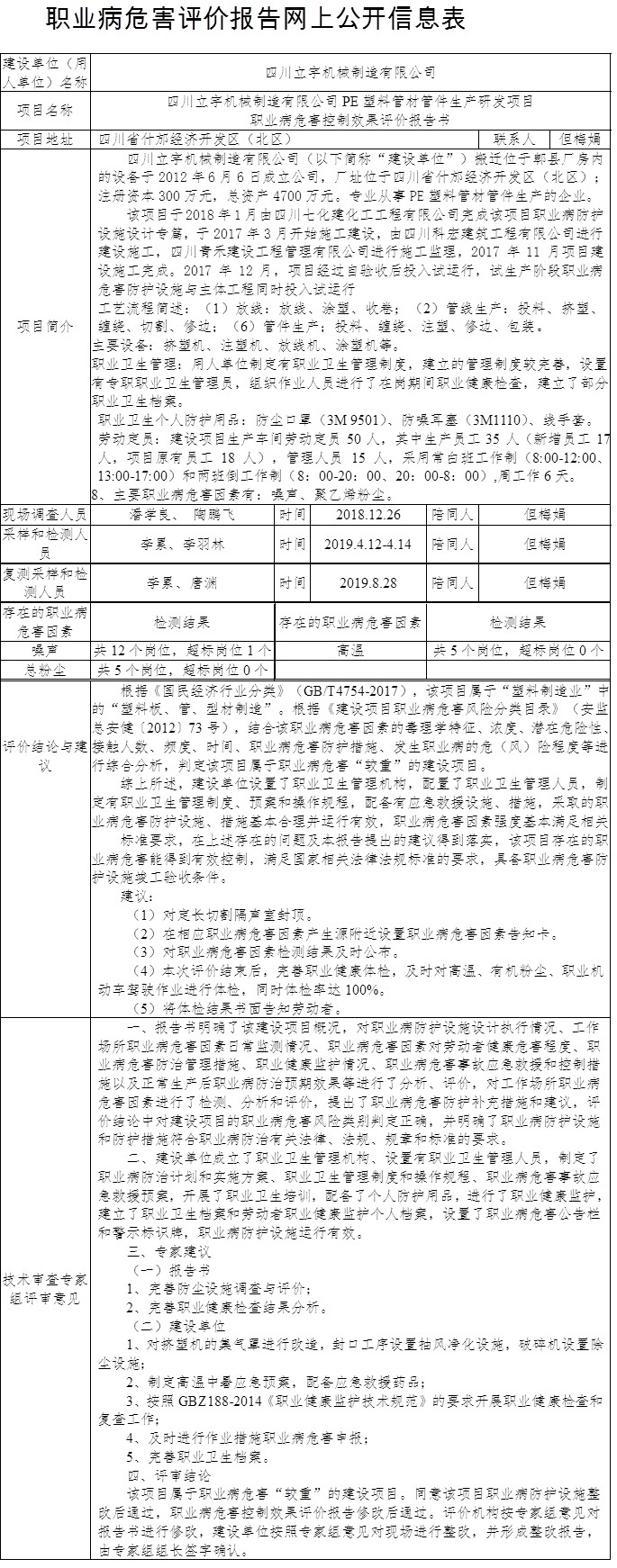 四川立宇机械制造有限公司PE塑料管材管件生产研发项目职业病危害控制效果评价报告书.jpg