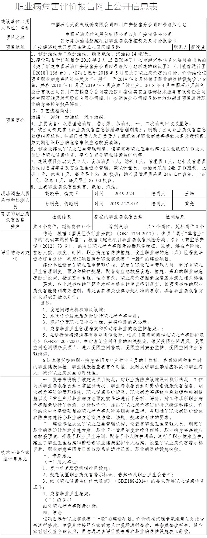 中国石油天然气股份有限公司四川广安销售分公司四号路加油站新建项目职业病危害控制效果评价报告书.jpg