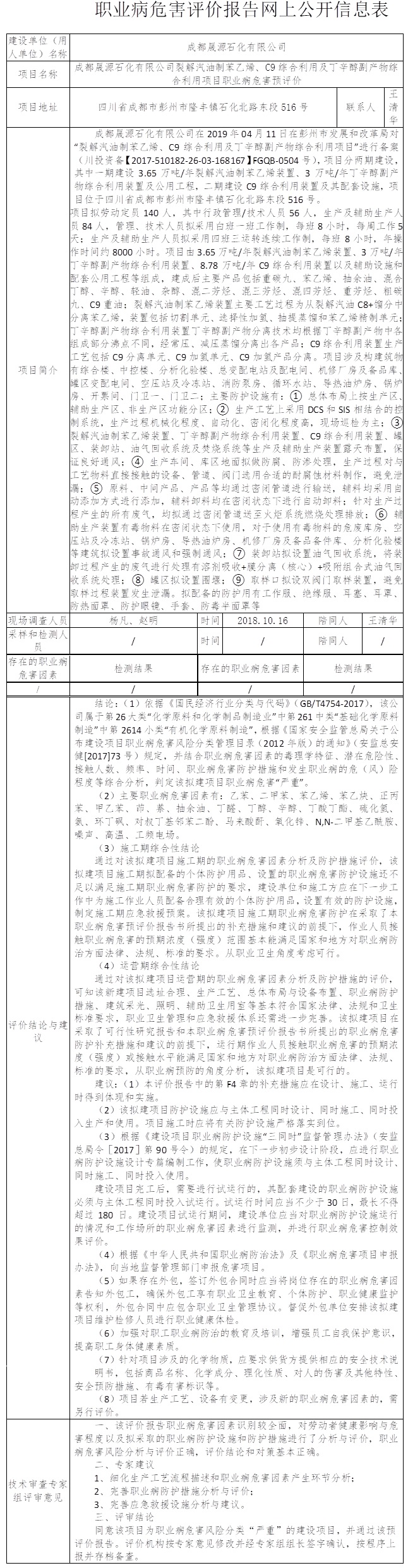 成都晟源石化有限公司裂解汽油制苯乙烯、C9综合利用及丁辛醇副产物综合利用项目职业病危害预评价.jpg