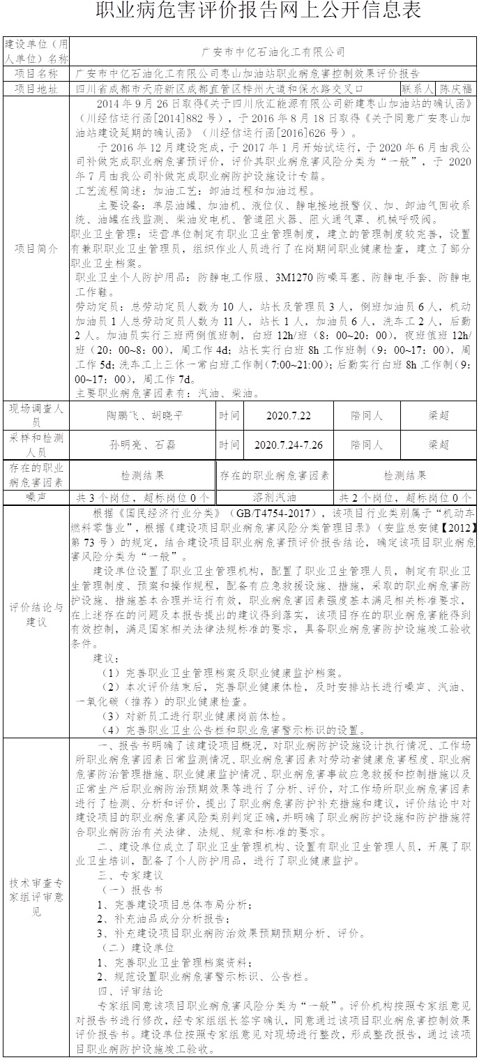 广安市中亿石油化工有限公司枣山加油站职业病危害控制效果评价.jpg