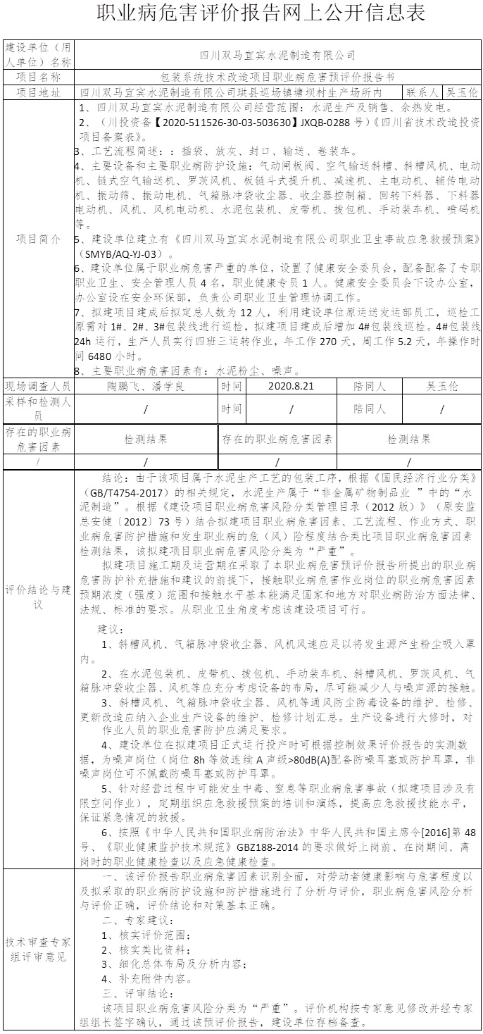 四川双马宜宾水泥制造有限公司包装系统技术改造项目职业病危害预评价.jpg