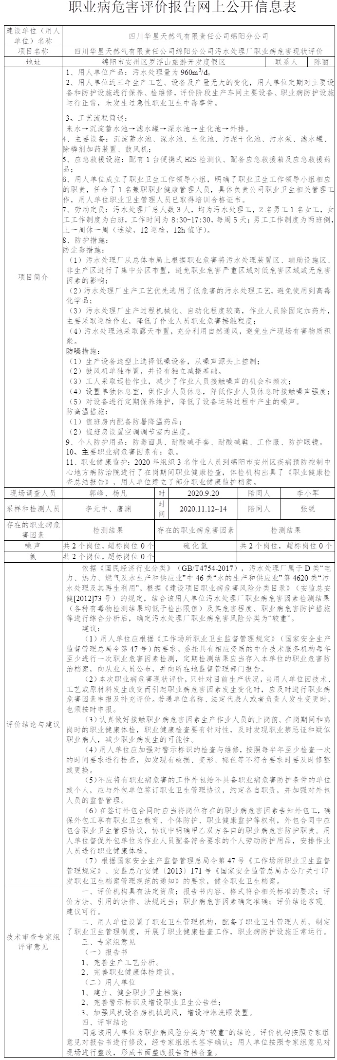 四川华星天然气有限责任公司绵阳分公司污水处理厂职业病危害现状评价.jpg