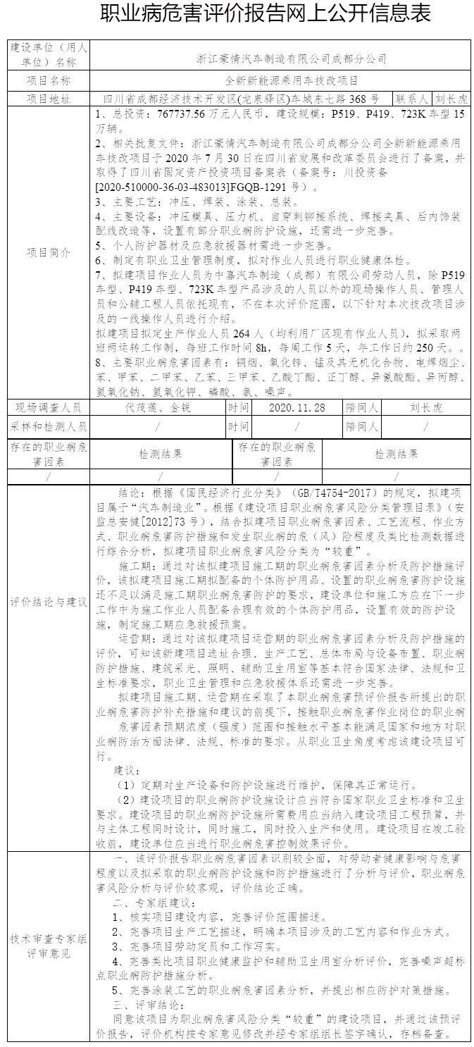 浙江豪情汽车制造有限公司成都分公司全新新能源乘用车技改项目职业病危害预评价.jpg