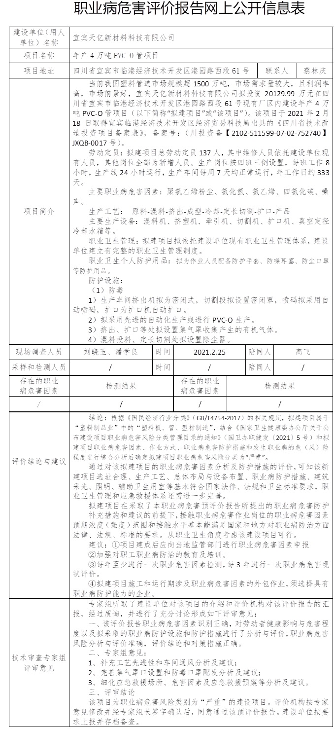 宜宾天亿新材料科技有限公司年产4万吨PVC-O管项目职业病危害预评价.jpg