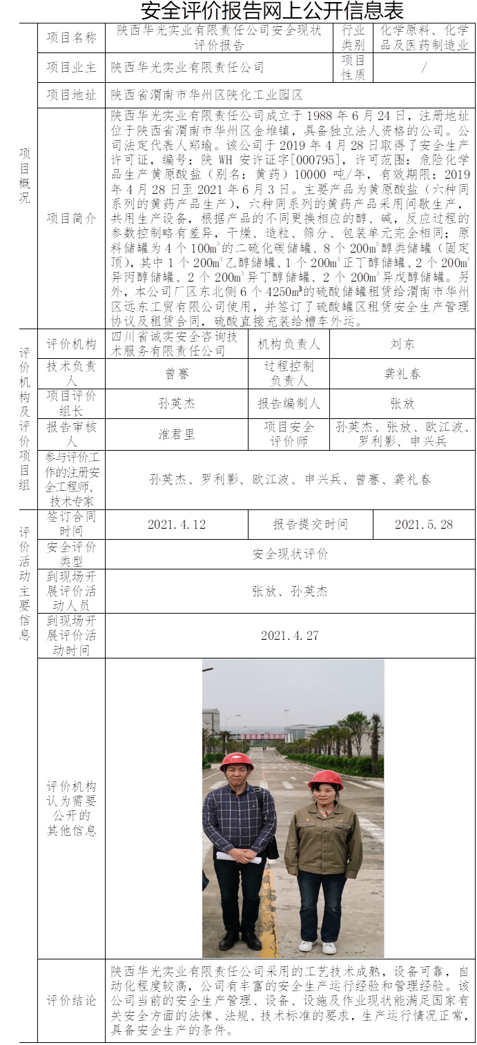 陕西华光实业有限责任公司安全现状评价.jpg