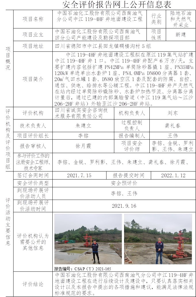 中国石油化工股份有限公司西南油气分公司中江119-4HF井地面建设工程安全预评价.jpg