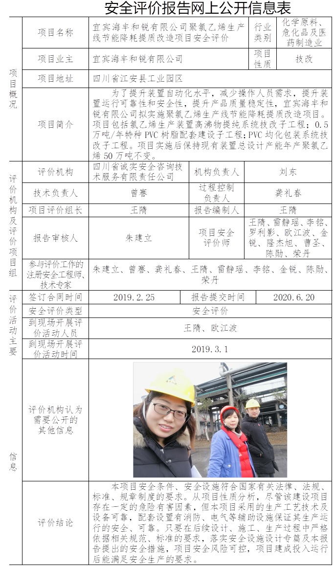 宜宾海丰和锐有限公司聚氯乙烯生产线节能降耗提质改造项目安全评价.jpg