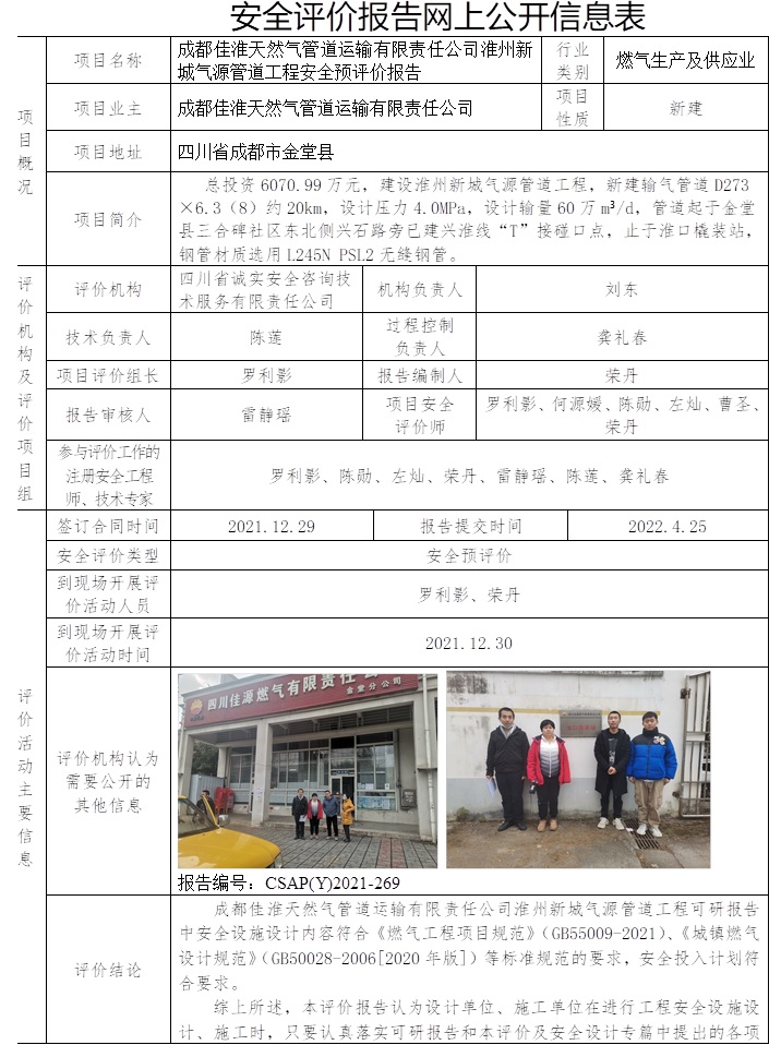 成都佳淮天然气管道运输有限责任公司淮州新城气源管道工程安全预评价.jpg