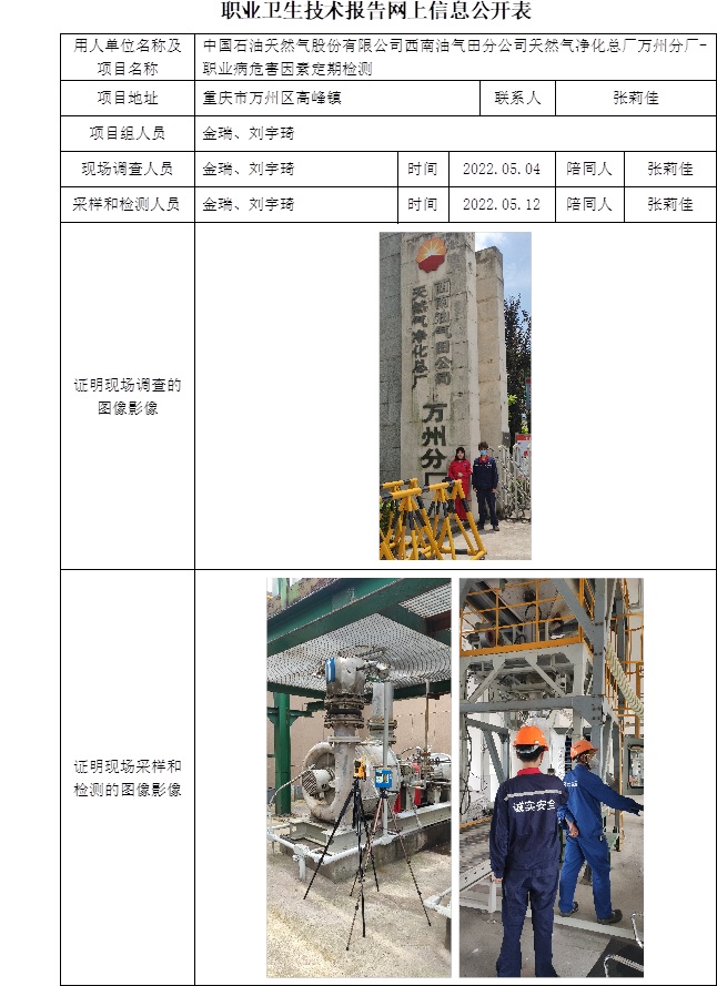 中国石油天然气股份有限公司西南油气田分公司天然气净化总厂万州分厂-职业病危害因素定期检测.jpg