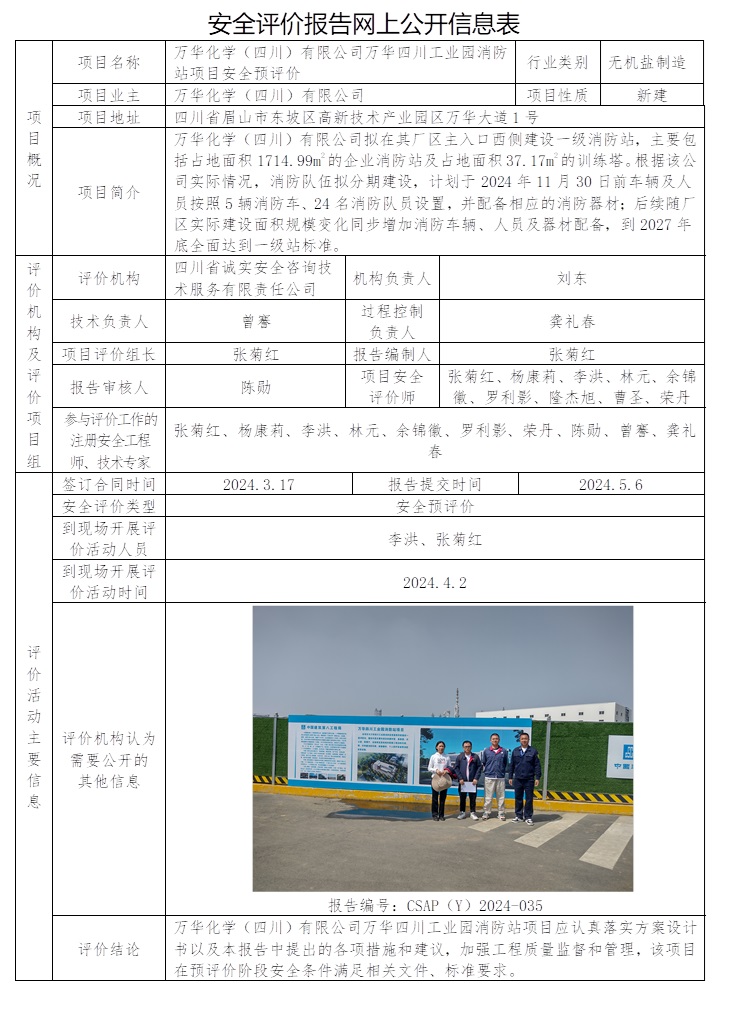 CSAP（Y）2024-035 万华化学（四川）有限公司万华四川工业园消防站项目安全预评价.jpg