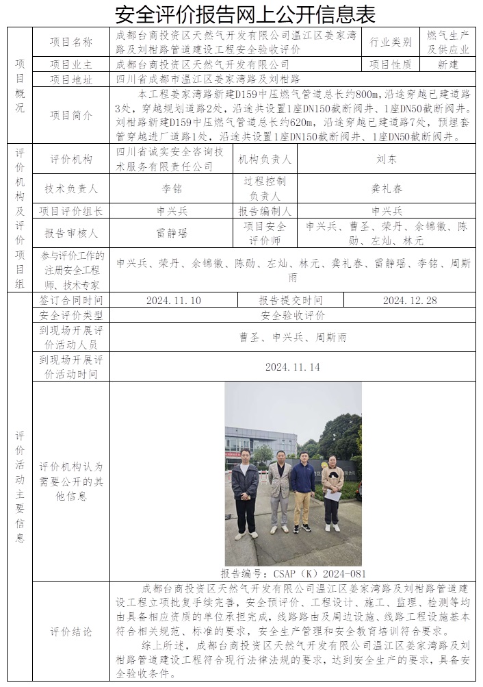 CSAP（K）2024-081 成都台商投资区天然气开发有限公司温江区姜家湾路及刘柑路管道建设工程安全验收.jpg