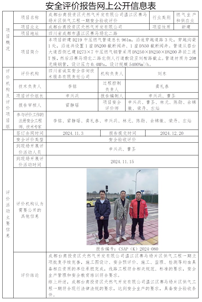 CSAP（K）2024-080 成都台商投资区天然气开发有限公司温江区赛马场片区供气工程一期安全验收评价.jpg