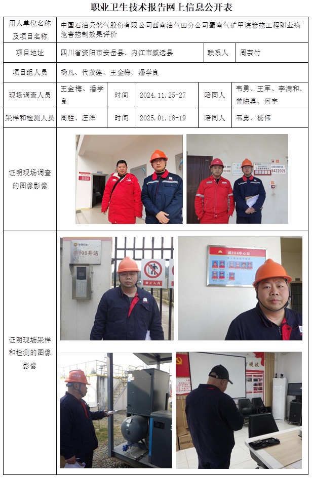 CSZP（K）2024-072 中国石油天然气股份有限公司西南油气田分公司蜀南气矿甲烷管控工程 职业卫生技术报告.jpg