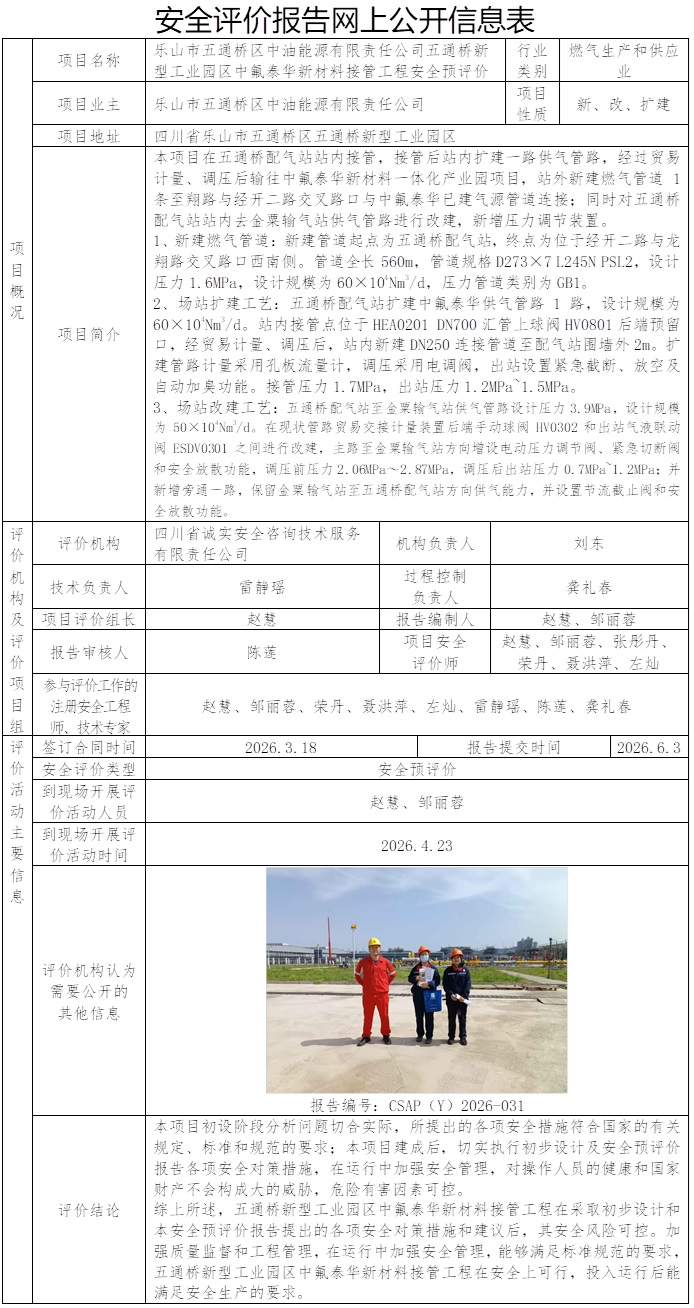 CSAP（Y）2026-031 乐山市五通桥区中油能源有限责任公司五通桥新型工业园区中氟泰华新材料接管工程-预评.jpg